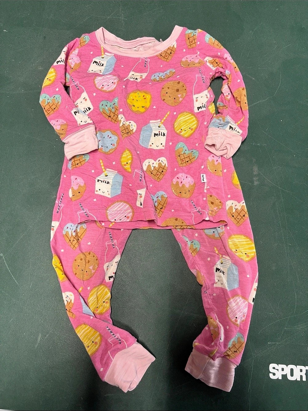Little Sleepies Pink Cookies & Milk Two-Piece Pajama Set Pajama Set Pink Baby